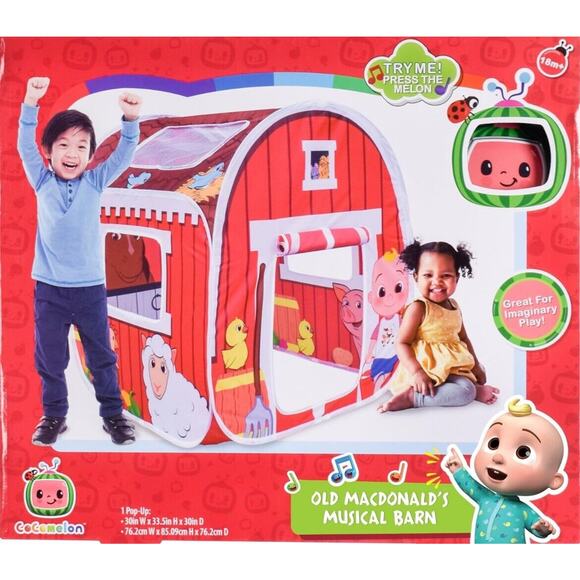 CoComelon Old MacDonald's Musical Barn -Up Tent, Indoor & Outdoor Use - Picture 6 of 7